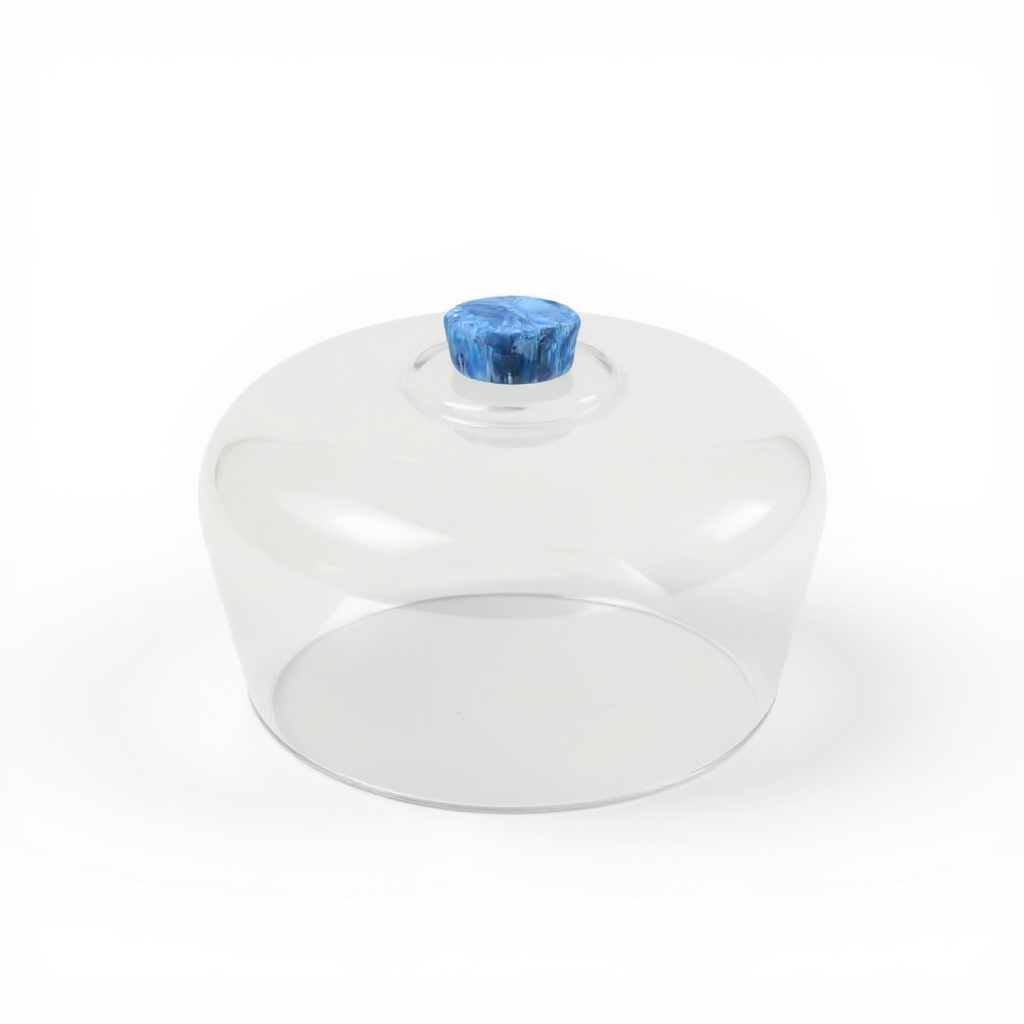 Cake Dome Glass with resin handle
