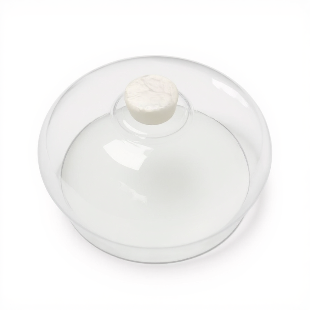 Cake Dome Glass with resin handle